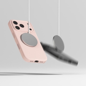 RINGKE SILICONE MAGNETIC MAGSAFE IPHONE 17 PRO MAX PINK SAND