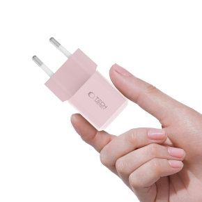 TECH-PROTECT NCM25 1-PORT NETWORK CHARGER PD 25W BABY PINK