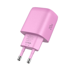 TECH-PROTECT NCA20 2-PORT NETWORK CHARGER PD 20W  QC3.0 BABY PINK