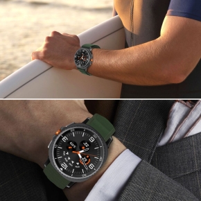 TECH-PROTECT NYLON PRO SAMSUNG GALAXY WATCH 8  CLASSIC (40  44  46 MM) ARMY GREEN