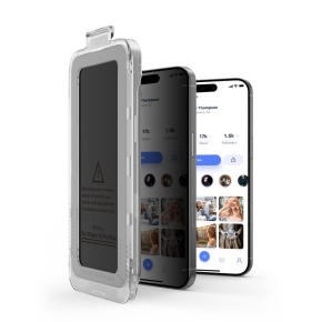 SZKŁO PRYWATYZUJĄCE TECH-PROTECT QUICK SET SPY+ 2-PACK IPHONE 13  13 PRO  14  16E PRIVACY