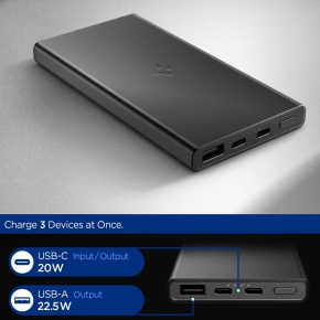 SPIGEN ESSENTAIL EA2210 POWER BANK 10000MAH 22.5W BLACK