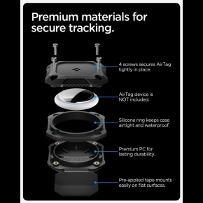 SPIGEN TOUGH ARMOR APPLE AIRTAG 1  2 BLACK