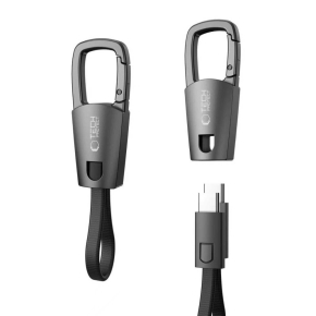 TECH-PROTECT ULTRABOOST DNA KEYCHAIN TYPE-C CABLE PD 60W  3A IRON GREY
