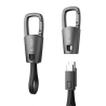 TECH-PROTECT ULTRABOOST DNA KEYCHAIN TYPE-C CABLE PD 60W  3A IRON GREY
