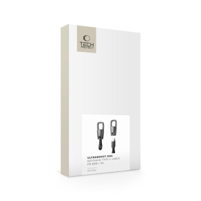 TECH-PROTECT ULTRABOOST DNA KEYCHAIN TYPE-C CABLE PD 60W  3A IRON GREY