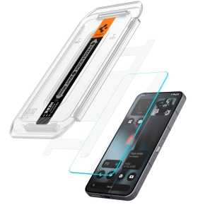 SZKŁO HARTOWANE SPIGEN GLAS.TR ”EZ FIT” 2-PACK NOTHING PHONE 3 CLEAR