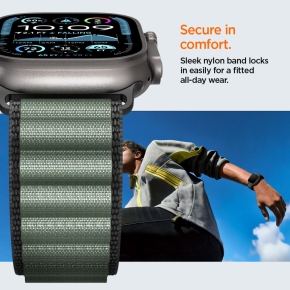 SPIGEN WBF1 BAND APPLE WATCH 8  9  10  11  SE  ULTRA (44  45  46  49 MM) BLACKGREEN