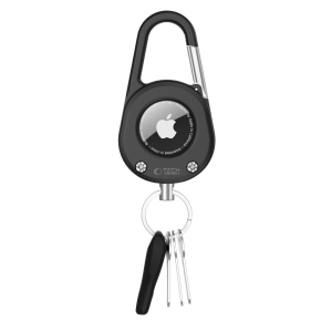 TECH-PROTECT SLIDELOCK CARABINER KEYCHAIN APPLE AIRTAG 1  2 BLACK