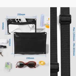 SPIGEN A640 UNIVERSAL WATERPROOF CASE CROSSBAG BLACK