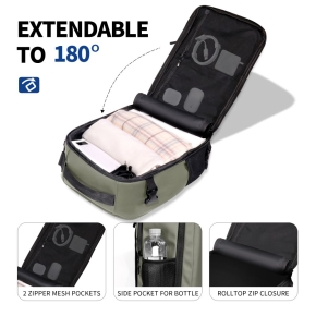 TECH-PROTECT DEFENDER S50 RYANAIR & WIZZAIR TRAVEL LAPTOP CABIN BACKPACK 20L 40x20x25 OLIVE GREEN