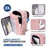 TECH-PROTECT DEFENDER S50 RYANAIR & WIZZAIR TRAVEL LAPTOP CABIN BACKPACK 20L 40x20x25 DUSTY PINK