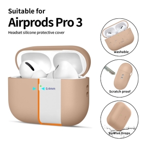 TECH-PROTECT SILICONE APPLE AIRPODS PRO 3 CAFFE LATTE