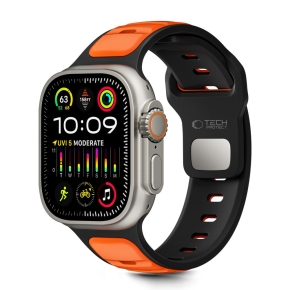 TECH-PROTECT ICONBAND LINE APPLE WATCH 8  9  10  11  SE  ULTRA (44  45  46  49 MM) BLACKORANGE
