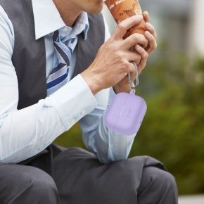 TECH-PROTECT SILICONE HOOK SAMSUNG GALAXY BUDS 3  3 FE  3 PRO LAVENDER