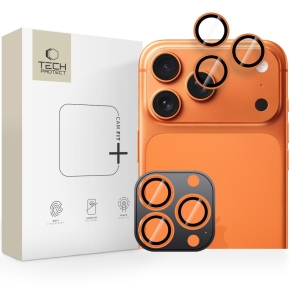 OSŁONA APARATU TECH-PROTECT CAMRING FIT+ IPHONE 14 PRO  MAX  15 PRO  MAX  16 PRO  MAX  17 PRO  MAX COSMIC ORANGE