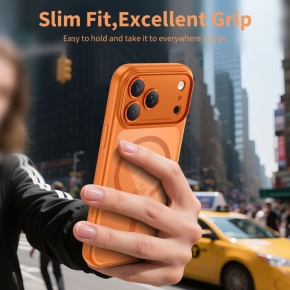 TECH-PROTECT MAGPEAK MAGSAFE CC IPHONE 17 PRO MAX COSMIC ORANGECLEAR