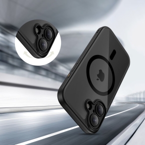 TECH-PROTECT MAGPEAK MAGSAFE CC IPHONE 17 BLACKCLEAR