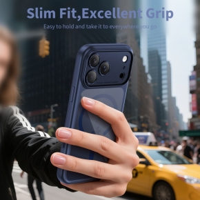 TECH-PROTECT MAGPEAK MAGSAFE CC IPHONE 17 PRO MAX DEEP BLUECLEAR