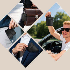 KLATKA FARADAYA TECH-PROTECT KLR400 POUCH KEYLESS RFID SIGNAL BLOCKER CASE BLACKBLACK