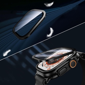 SZKŁO HARTOWANE TECH-PROTECT GLASS RING 2-PACK APPLE WATCH ULTRA 1  2  3 (49 MM) BLACK