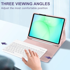 TECH-PROTECT SC PEN + KEYBOARD GALAXY TAB A9  A11 8.7 X110  X115  X133  X135 PINK