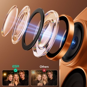 OSŁONA NA APARAT ESR ARMORITE CAMERA PROTECTOR IPHONE 14 PRO  MAX  15 PRO  MAX  16 PRO  MAX  17 PRO  MAX ORANGE