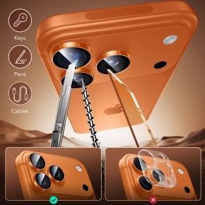 OSŁONA NA APARAT ESR ARMORITE CAMERA PROTECTOR IPHONE 14 PRO  MAX  15 PRO  MAX  16 PRO  MAX  17 PRO  MAX ORANGE