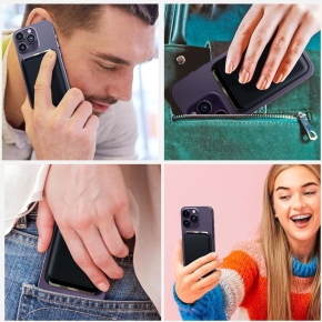 TECH-PROTECT MAGWALLET MAGSAFE UNIVERSAL MAGNETIC CARD HOLDER ORANGE