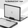 TECH-PROTECT SMARTSHELL PRO MACBOOK PRO 14 M1  M2  M3  M4  M5 2021-2025 BLACKCLEAR