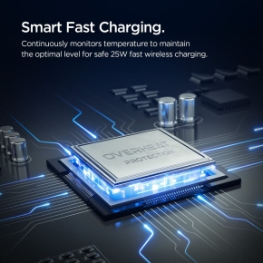 SPIGEN EV25MFAQ ESSENTIAL PELTIER MAGNETIC MAGSAFE VENT CAR MOUNT WIRELESS CHARGER 25W QI2.2 BLACK