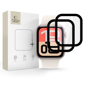 SZKŁO HYBRYDOWE TECH-PROTECT GLASS FLEX+ 2-PACK APPLE WATCH 4  5  6  SE 1  2  3 (40MM) BLACK