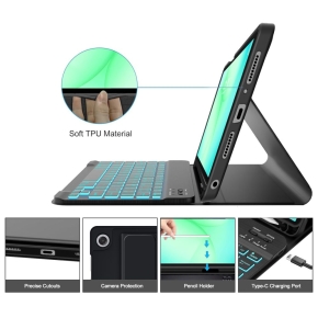 TECH-PROTECT SC PEN + KEYBOARD GALAXY TAB A9+  A11+ PLUS 11.0 X210  X215  X216  X230  X235  X236 BLACK