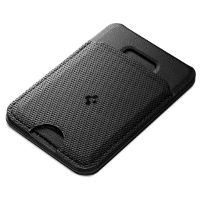 SPIGEN S314-3 SLIM FOLD TRIPOD MAGSAFE UNIVERSAL MAGNETIC CARD HOLDER BLACK