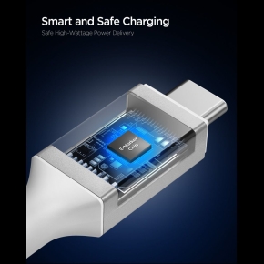 SPIGEN EB24012CC ESSENTIAL TYPE-C CABLE 240W 120CM WHITE