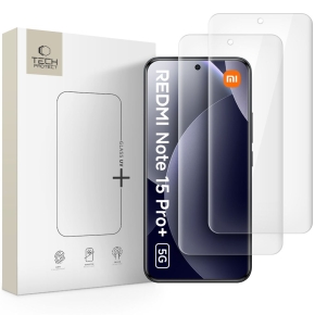 SZKŁO HARTOWANE TECH-PROTECT GLASS UV+ 2-PACK XIAOMI POCO M8 PRO  REDMI NOTE 15 PRO+ PLUS 5G CLEAR