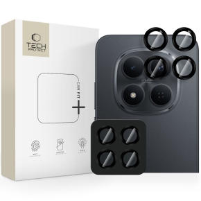 OSŁONA APARATU TECH PROTECT CAMRING FIT+ XIAOMI POCO M8 PRO  REDMI NOTE 15 PRO 5G  15 PRO+ PLUS 5G BLACK