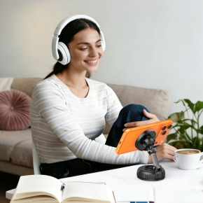 TECH-PROTECT V8 MAGNETIC MAGSAFE WINDSHIELD & DASHBOARD CAR MOUNT WIRELESS CHARGER 25W QI2.2 BLACK