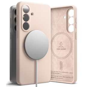RINGKE SILICONE MAGNETIC MAGSAFE GALAXY S26 PINK SAND