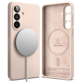 RINGKE SILICONE MAGNETIC MAGSAFE GALAXY S26 PINK SAND