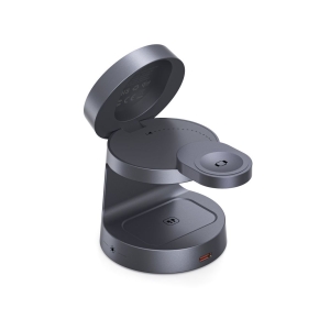 TECH-PROTECT A48 3IN1 MAGNETIC MAGSAFE WIRELESS CHARGER 25W QI2.2 DARK GREY