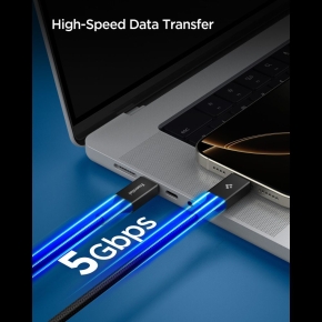 SPIGEN EB10015CC ESSENTIAL TYPE-C CABLE 100W 150CM BLACK