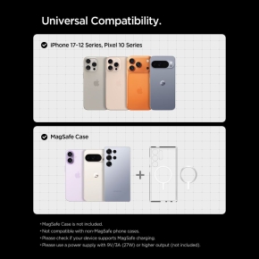 SPIGEN EV15MAQ ESSENTIAL MAGNETIC MAGSAFE VENT CAR MOUNT WIRELESS CHARGER 15W QI2 BLACK