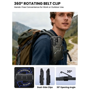 SUPCASE IBLSN ARMORBOX CLIP MAG MAGSAFE GALAXY S26 ULTRA BLACK