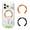 TECH-PROTECT MMP-210 MAGNETIC MAGSAFE RING 2-PACK BLACK & COSMIC ORANGE