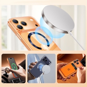 TECH-PROTECT MMP-210 MAGNETIC MAGSAFE RING 2-PACK BLACK & COSMIC ORANGE