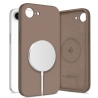 TECH-PROTECT SILICONE MAGSAFE IPHONE 16E  17E CHOCOLATE BROWN