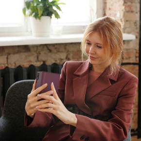 TECH-PROTECT WALLET GALAXY A57 5G MULBERRY