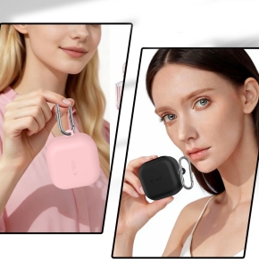 TECH-PROTECT SILICONE HOOK SAMSUNG GALAXY BUDS 4  4 PRO BLACK