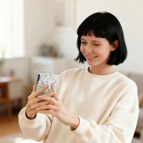 TECH-PROTECT WALLET GALAXY A57 5G SPRING FLOWERS